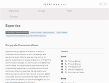 Tablet Screenshot of dynamicsgroup.ch
